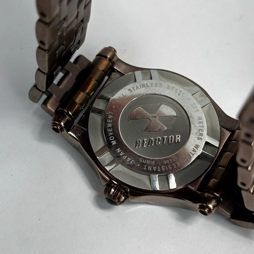 REACTOR Curie Abalone Watch - 200M Quartz - Water Resistant Glow In The Dark
